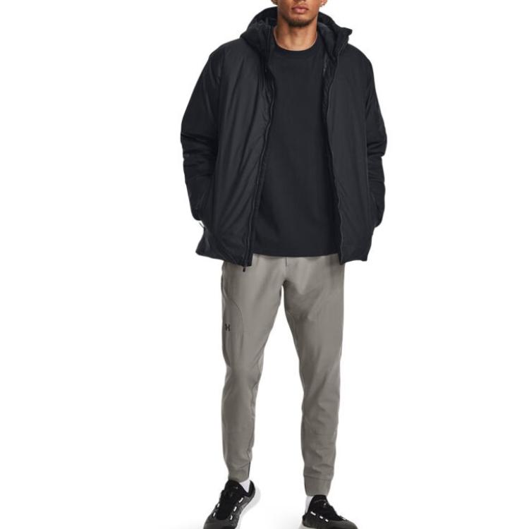 Under Armour Jaqueta Curta de Treino Acolchoada ColdGear Infrared Masculina Roupa Exterior Preta 1378840-001