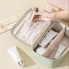 Travel Cosmetic Case Large Capacity Makeup Bag with Removable Divider Waterproof Toiletry Bag with Top Handle Cosmetic Organizer for Vacation Home