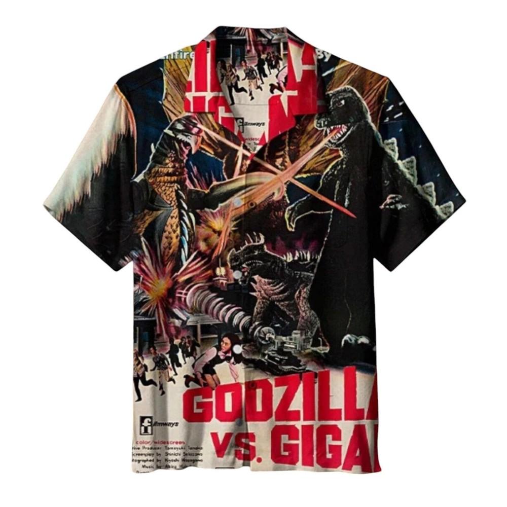 Release Of Godzilla Vs Gigan Universal Hawaiian Shirt Unisex T-Shirt XXXXL