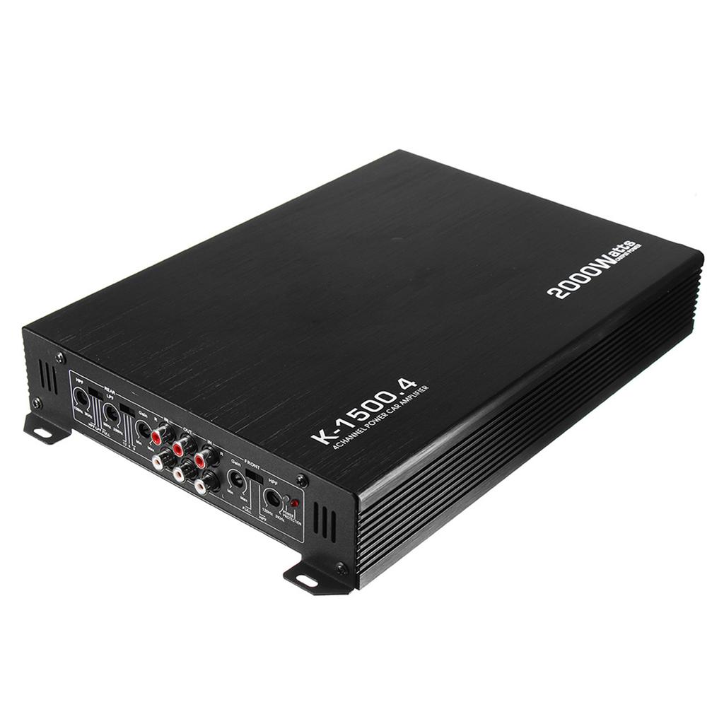 4 Channel Car Audio Amplifier 2000W High Power Amp. 12 V Four Way Stereo Power Amplifier Class A B