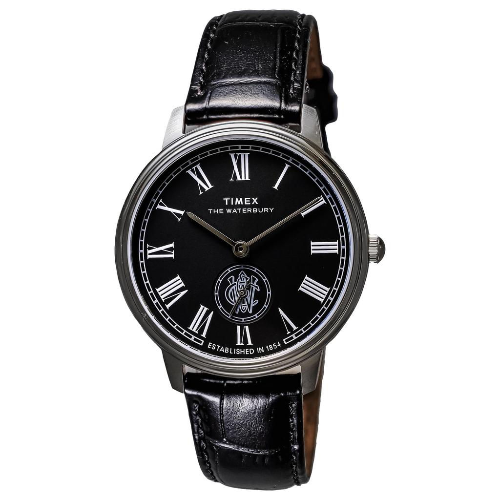 TIMEX Waterbury Watch Quartz 50m Water Resistant Mineral Glass Black Dial TW2Y23200 Men's