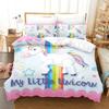 Carton Unicorn Comfortable Quilt Cover Set Children Kids Winter Soft Duvet Cover Sets ,twin Ful Quen King Bedrom Set Home Textile House De Couete