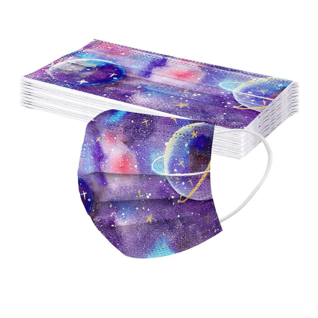 Children's 10/20/30/50 PC Star Printed Breathable Disposable Mask