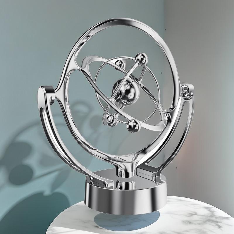 1 Pezzo Nuovo Strumento del Moto Perpetuo della Terra, Modello da Tavolo Bilanciere Magnetico Rotante Astrometro Ornamento Orbitale Ornamento
