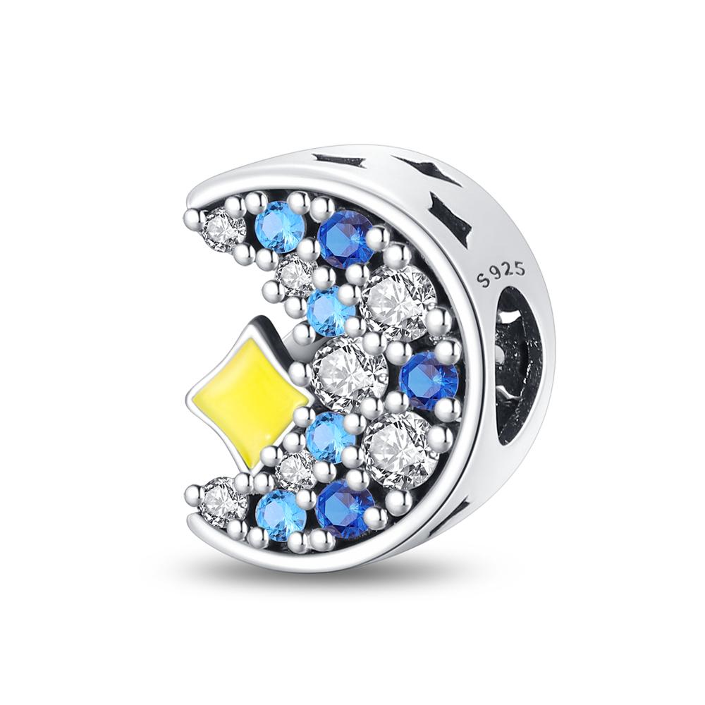 Moon Charm Bead Components   Copper Metal Authentic Original Bead Components Compatible With Authentic Original  Charm Bead Components Bracelet High