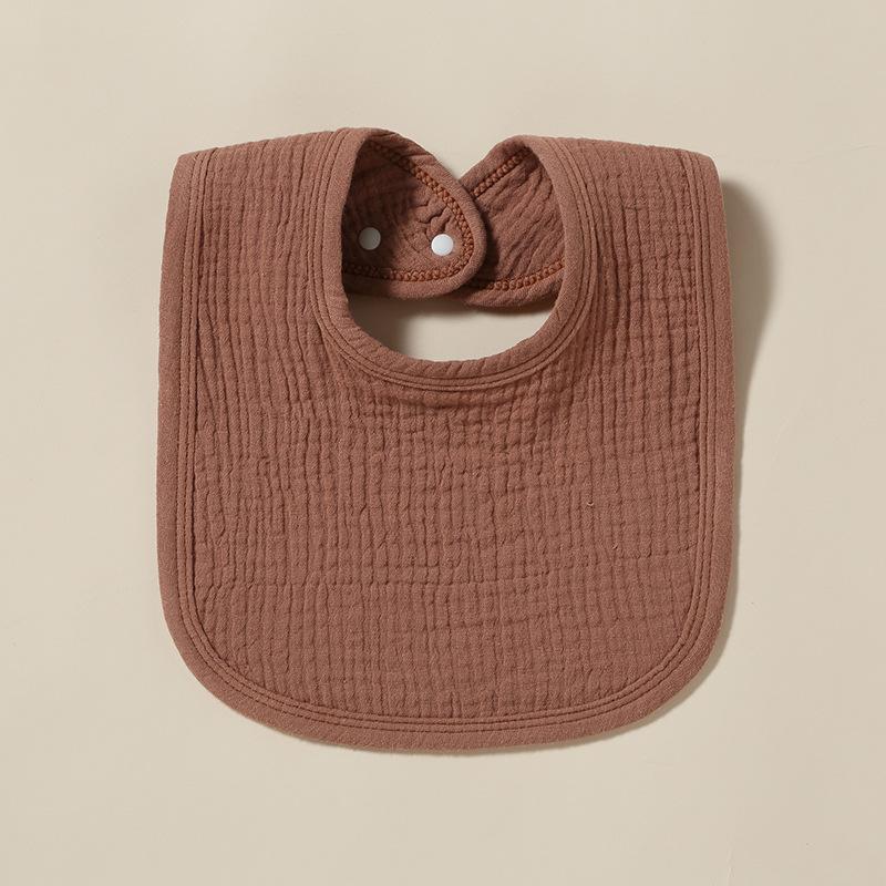 Soft U-Shaped 4-Layer Cotton Gauze Baby Bib: Absorbent and Lightweight for Spring and Summer