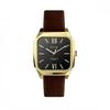Fashion Large Dial Temperament Women'S Watch Personality Domineering Neutral Watch Women'S Gold Case Leather Strap Square