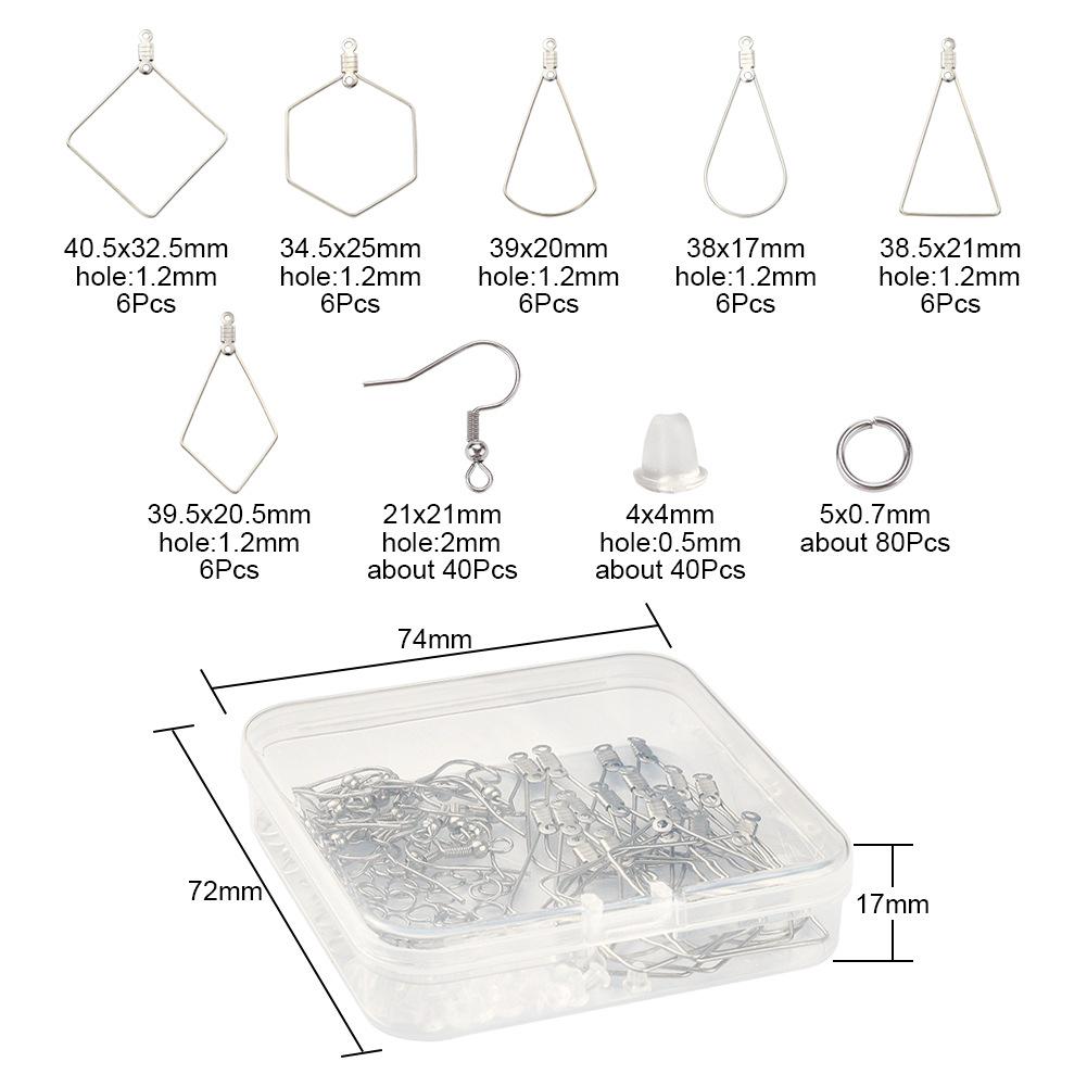 

Набор для изготовления серег своими руками: Большие ушные крючки из нержавеющей стали и материалы для самодельных подвесок