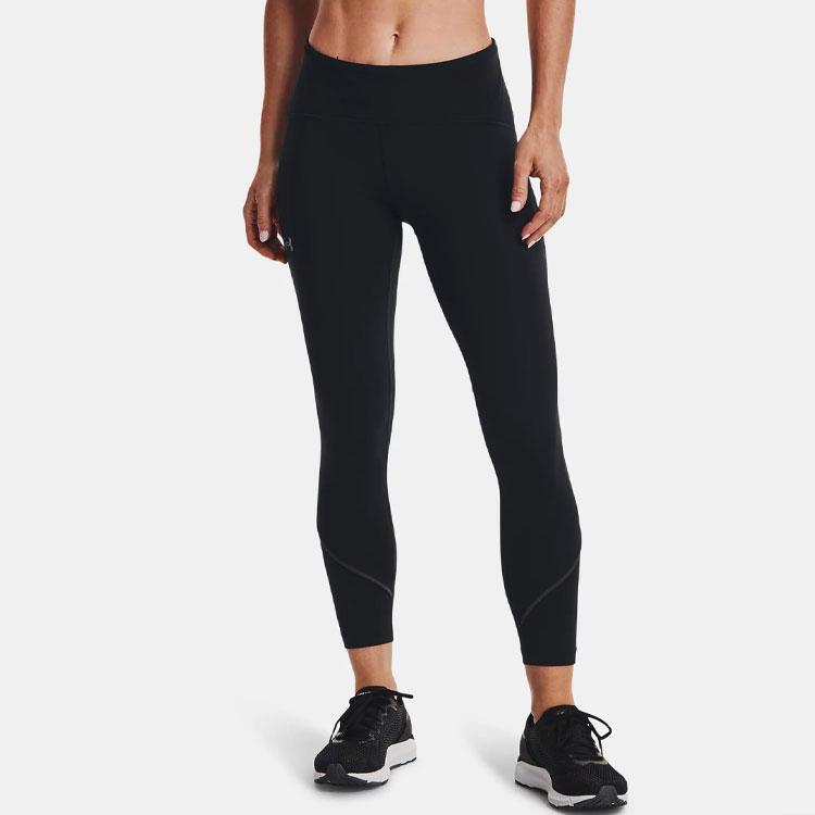 Under Armour Fly Fast Solid Color Tight Running 3/4 Sports Pants Women bottoms Black 1365652-001