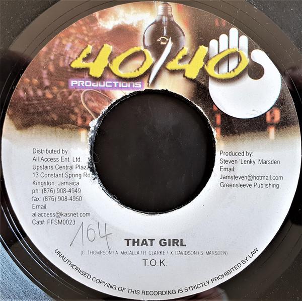 7inch Record T.O.K. - That Girl FFSM0023 40/40 Productio 2002 Jamaica Reggae, Ska & Dub Used