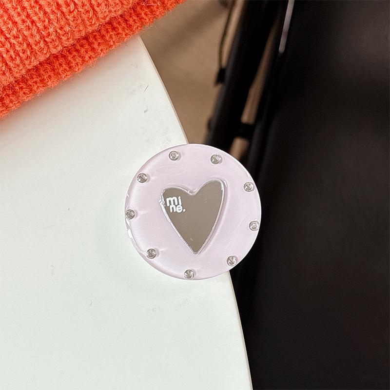 Bunter Liebe Herz Spiegel Handyhalter: Magsafe Magnetischer Aufkleber & Fingerring