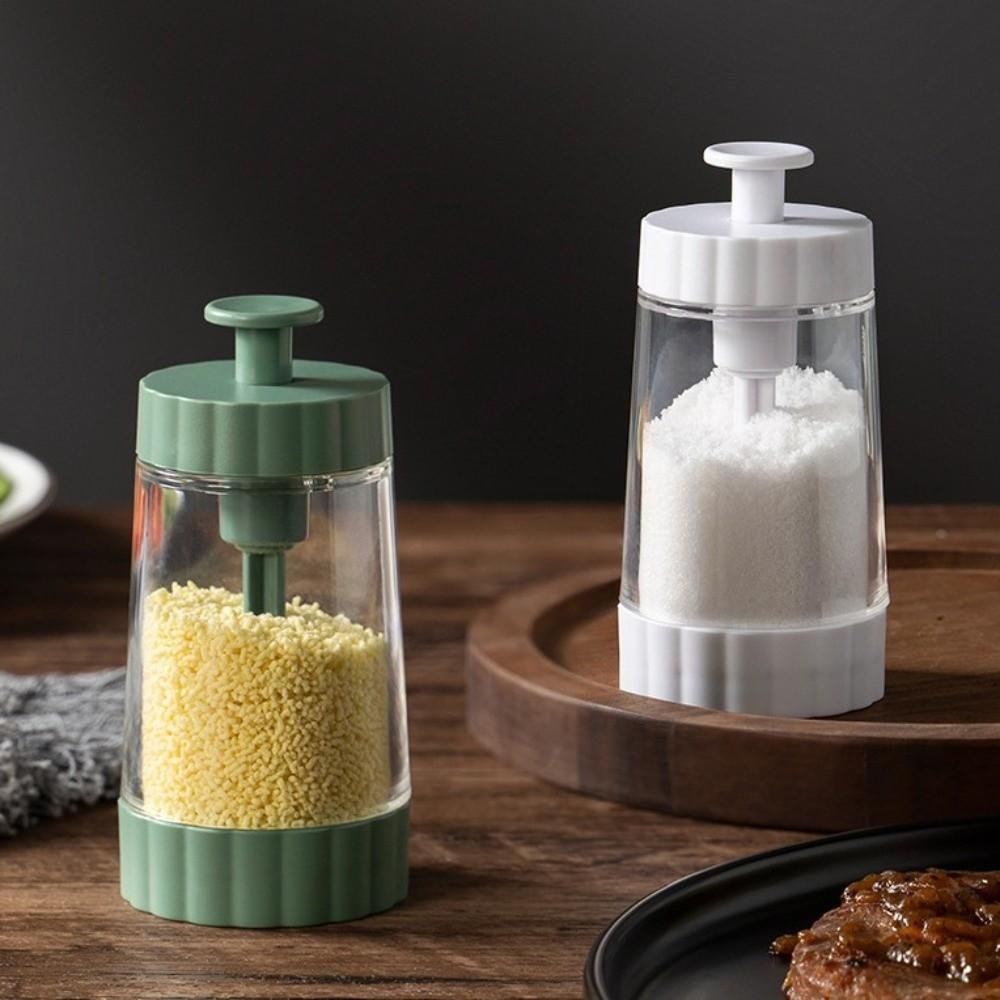 Transparent Seasoning Jar Quantitative Salt Shake Bottle Seasoning Container Household