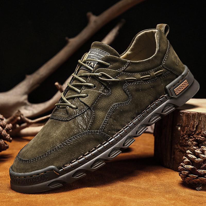 

Роскошные брендовые туфли для мужчин, легкие, универсальные, дышащие, летние, удобные, повседневные, для вождения, альпинизма, путешествий, кроссовки 48 зелёный