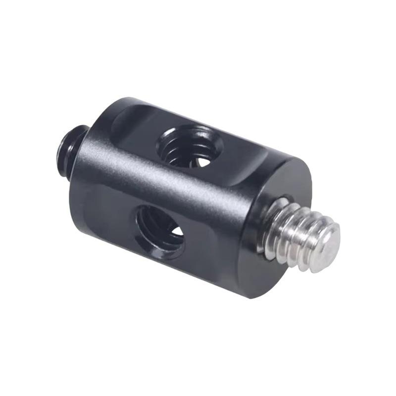 

Double-Headed 1/4 Screw Camera Rod Connector with High Load Capacity чорний