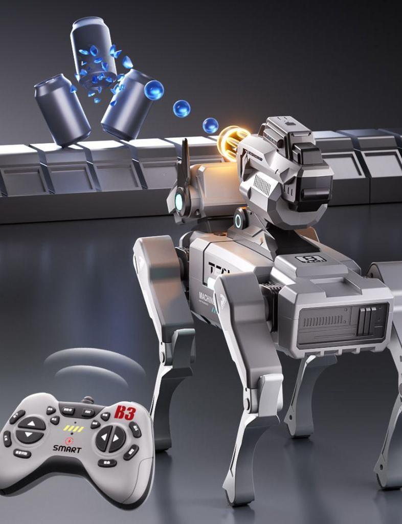 Smart AI Robot Dog Toy - Programmable Mechanical Pet with Remote Control for Children's Day Gift.