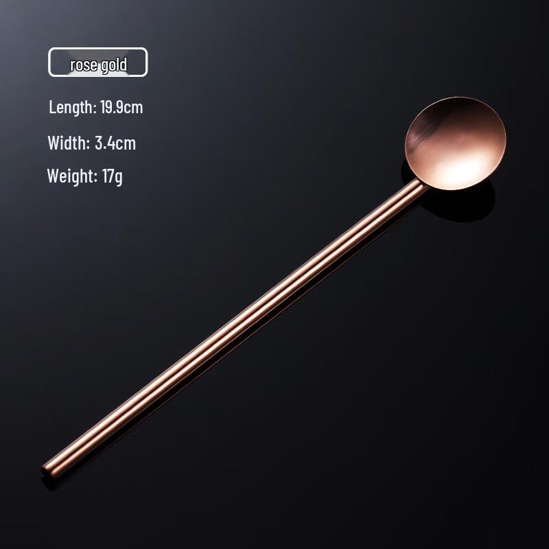 Qianxing 304 Stainless Steel Dual-Use Straw Spoons