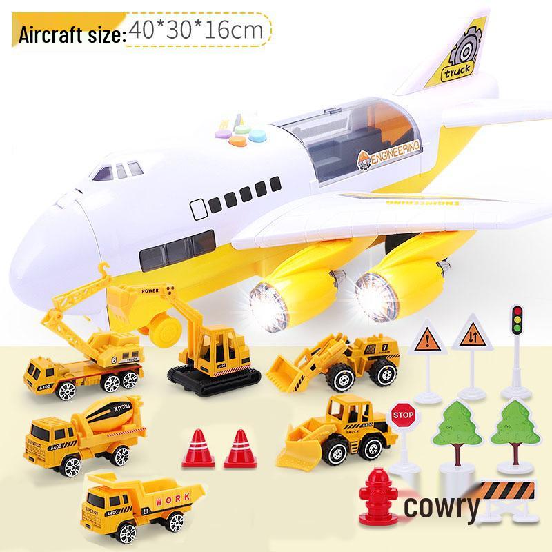 Educational Transforming Double-Decker Bus: Multi-Functional Inertial Sliding Toy with Lights for Children's Adventure Play