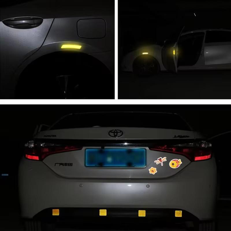1/3/5/10M DOT-C2 Reflective Safety Tape Yellow Conspicuity Waterproof Reflector Sticker For Vehicles Trailers Boats Sign