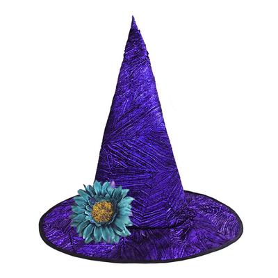 [IPENNYE] Witch Hat, Halloween Lolita Headpiece with Detachable Flower, DIY Cosplay Hat, Wizard, Classic Witch Hat, Costume Accessory, Disguise,