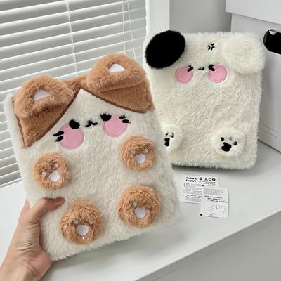 Puppy and Cat Plush A6 Four-Grid Card Album for Star-Chasing Idol Fans