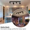 JOYINLED 1/3/4 Heads LED Track Light Fixture GU10 Track Lighting Wall Lamp Rail Spotlight Kitchen Clothing Store Ceiling Light