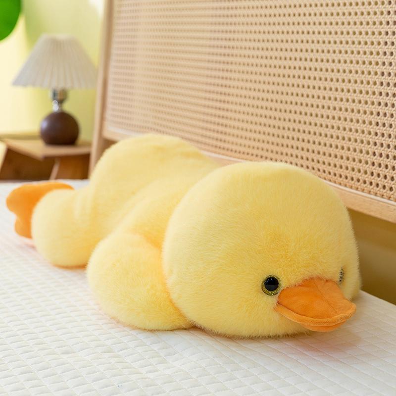 Cartoon Gelbe Ente Stofftierpuppe, Niedliches Weiches Flauschiges Kawaii Kuschelkissen Plüschtier Für Kinder Geburtstagsgeschenk Heimdekoration 30cm