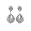 European & American Metal Style Shell Dangle Earrings: Creative Women's Fashion High-Quality Alloy Jewelry