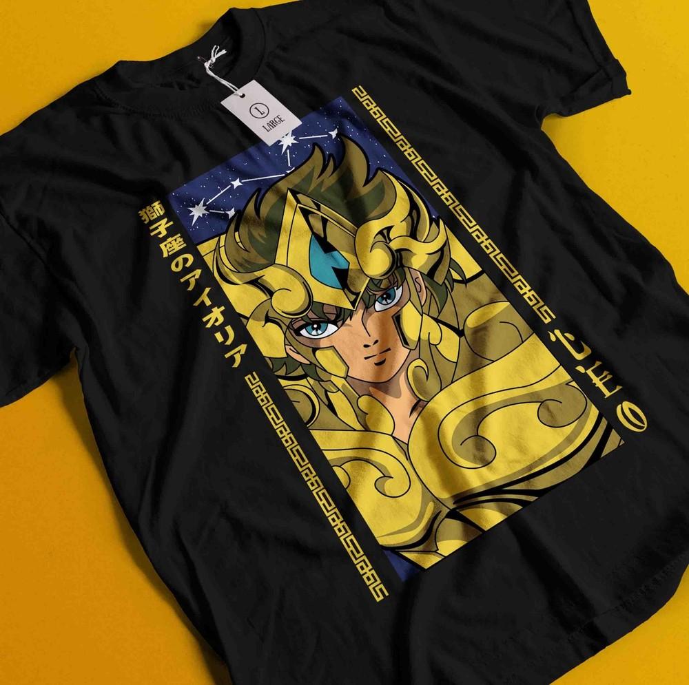 

Saint Seiya T-Shirt knights Of the Zodiac Ikki Anime Manga Graphic Tee Unisex 4XL