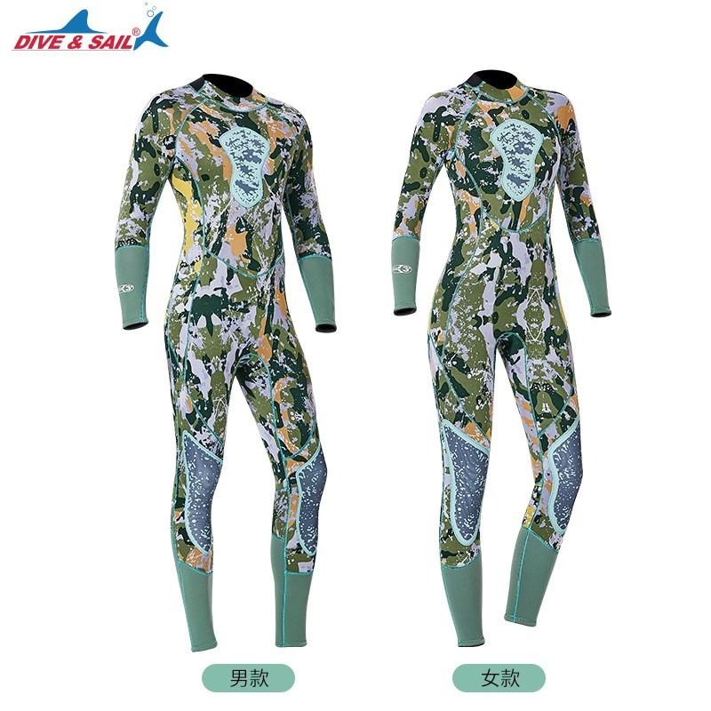 Diving Wetsuit 3mm Neoprene Fullsuit Spearfishing Surfing Snorkeling Cold Water Swimming Men Women Camo