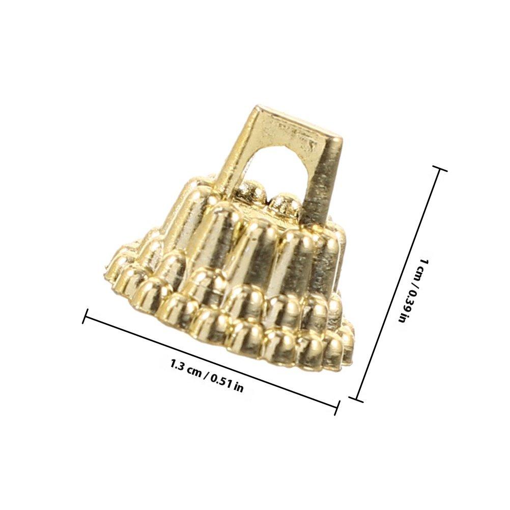 100 шт. Пластиковые колпачки для рождественских украшений Круглые сменные вешалки для рождественских шаров Колпачки DIY Украшения Товары для вечеринок золотистый
