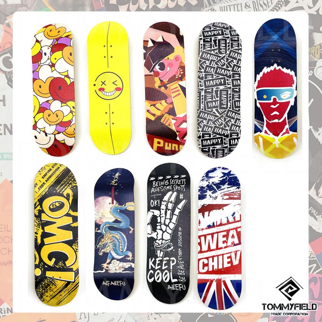 TOMMYFIELD Finger Skateboard Finger Skateboard Park Fingerboard Dřevěný Finger Skateboard (a18)