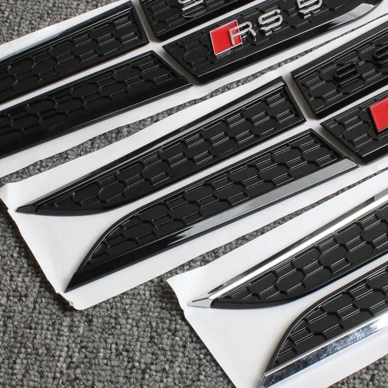 Audi 3D ABS Stickers on Car Fender Side For  Audi A3 A4 A5 A6 A7 A8 A1 A2 Q2 Q3 Q5 Q7 Q8 S3 S4 S6 RS3 RS4 RS5 RS6 Car Accessories