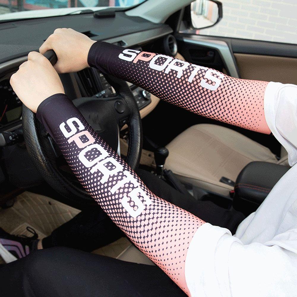Long Summer Arm Sleeve Sunscreen Ice Silk Sleeves Fashion Hand Protector Cover Summer