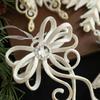 New Plastic Christmas Pendants Sequin DIY Christmas Tree Decorations Snowflake Indoor Outdoor Velvet Hanging Christmas