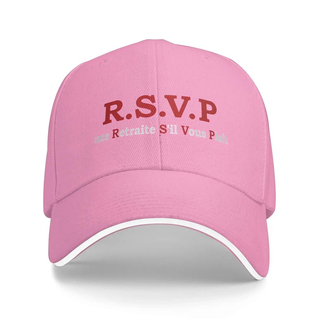 French RSVP Retirement or Birthday Gift Ideas Baseball Cap Classic Trucker Hat Summer Men Adult Outdoor Sports Baseball Caps