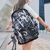 Graffiti Male College Student Large Capacity High School Junior High School Student Tide Brand Harajuku Trend Backpack Female Ins Cool