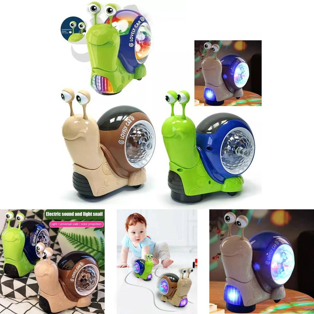 Fascinating Multi-directional Snail Toy With Lights Sound And Projection For Kids