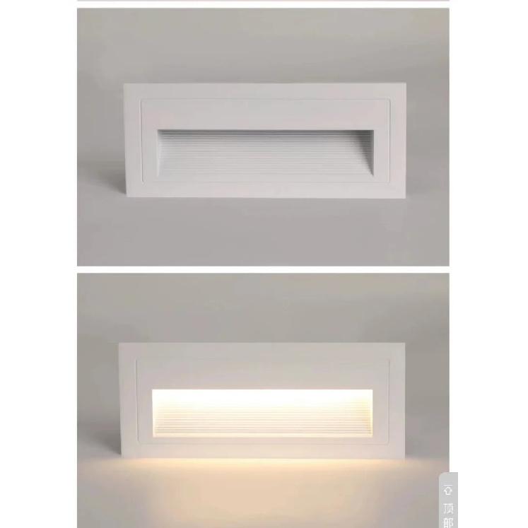 LED IP65 Waterproof Stairs Step Light Outdoor Wall Lamp Corner Garden Street Footlight  Recessed for Porch Yard Balcony 220V