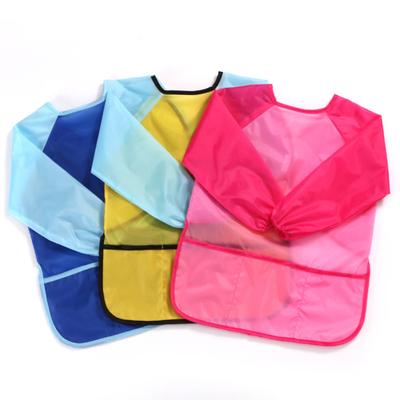 Fashion Waterproof Long Sleeve Baby Toddler Painting Feeding Smock Bib Apron