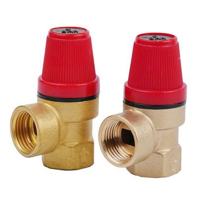 Soupape de sécurité à membrane en laiton / Interrupteur de décharge de vidange 1/2 pouce Niveau de pression 3 bars à 7 bars Vanne de vidange pour chauffe-eau solaire