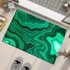Zielony marmurowy nadruk mata kuchenna chłonna zmywalna antypoślizgowa szmaragdowa sypialnia dywan dywan biegacz wycieraczka łazienkowa
