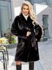 Fur jacket environmentally friendly fur coat extended artificial fur imitation fur belt top cardigan women