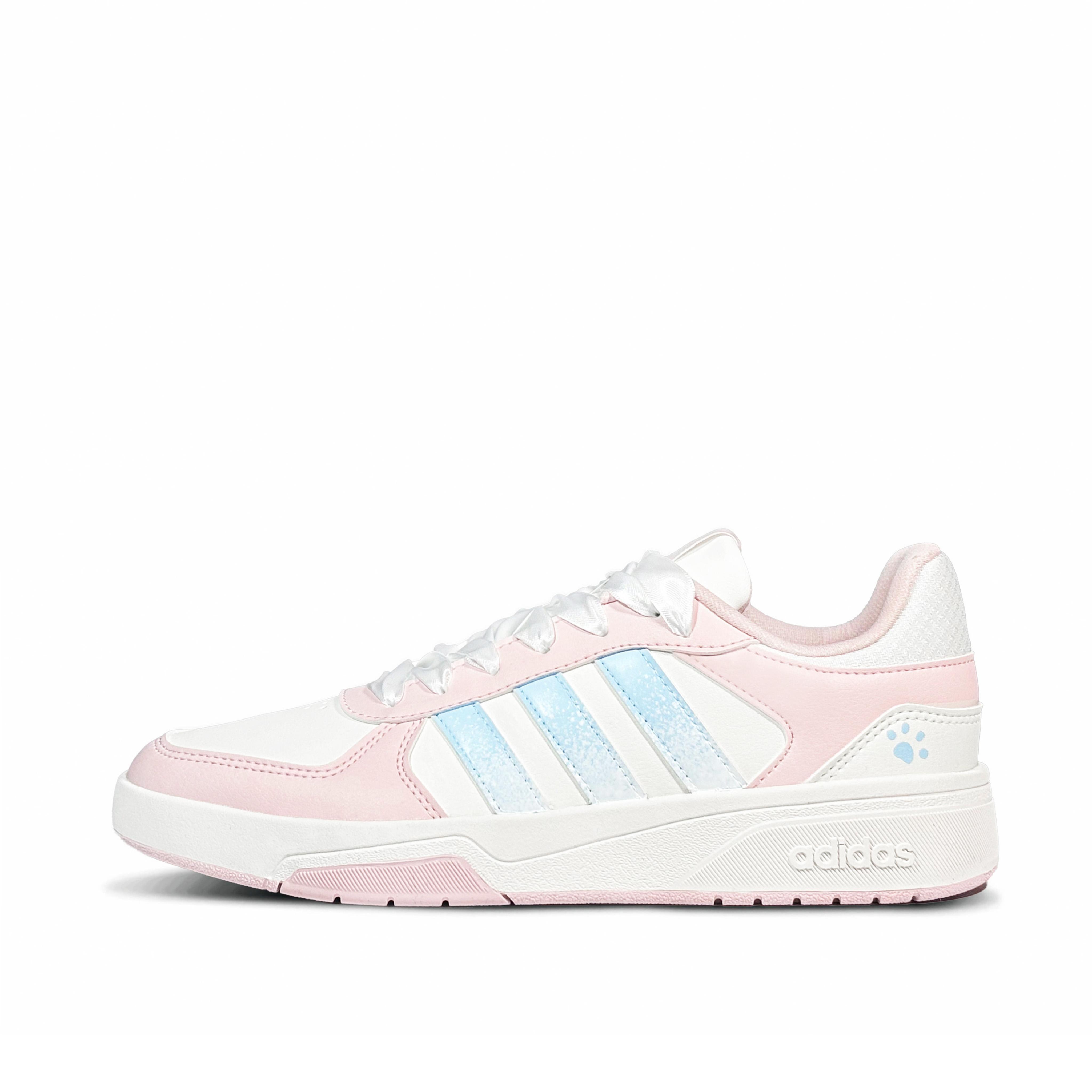 

Adidas COURTBEAT Cute Crampons Snowfall Low top Skateboard Shoes Unisex Blue Pink KI6785(Team-814) 36