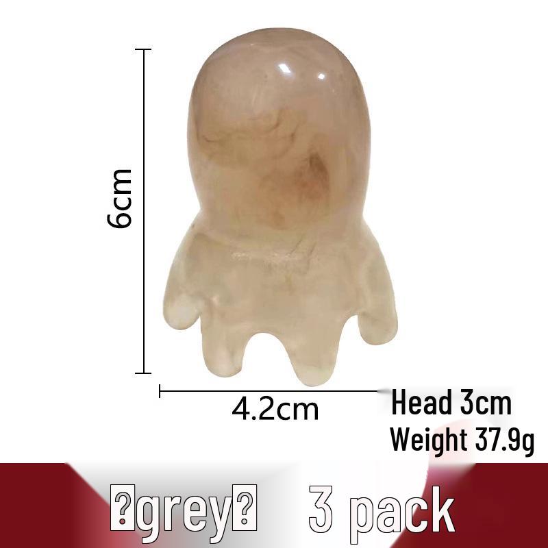 Octopus Scalp Massager: Portable Eight-Claw Meridian Therapy Comb with Wide-Tooth Gua Sha Design.