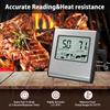 LCD Digital Food Temperature Gauge Cooking Meat Thermometer with Temperature Probe, Digital Oven Thermometer for Grill