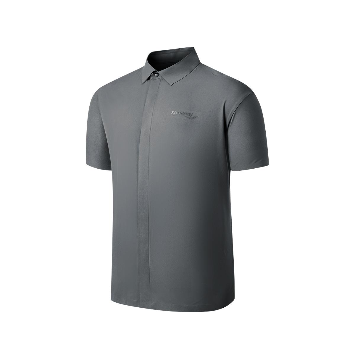 

Saucony Sports Lifestyle Short Sleeve Shirt Men tops Cool-Iron-Gray SC2249093C-GR06 L