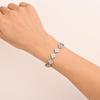*Versa Sakura Zircon Clover Bracelet 16k Plated - Elegant, Durable Gemstone Jewelry*