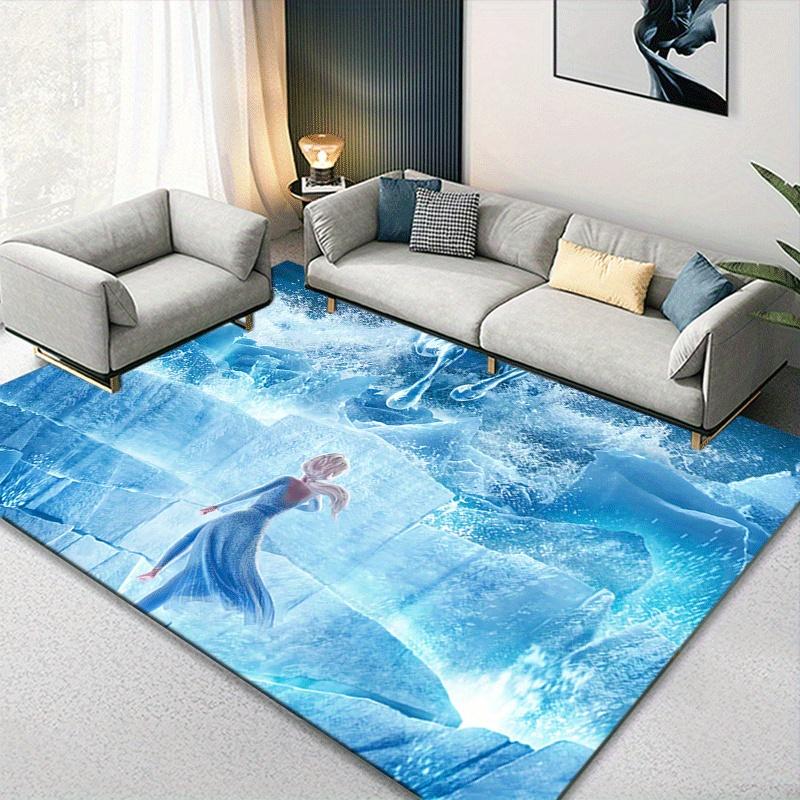 1pc Frozen Carpet Area Rug, Bedroom, and Playroom Durable, Stain-Resistant, and Easy To Clean, Living Room
