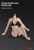 Toys Hobbies Scale Action Figure ANT AB001W White Pearl Skin Super Flexible Seamless Body Large Bust No Clothes Female Body & [TOYBARJAPAN] 1/6
