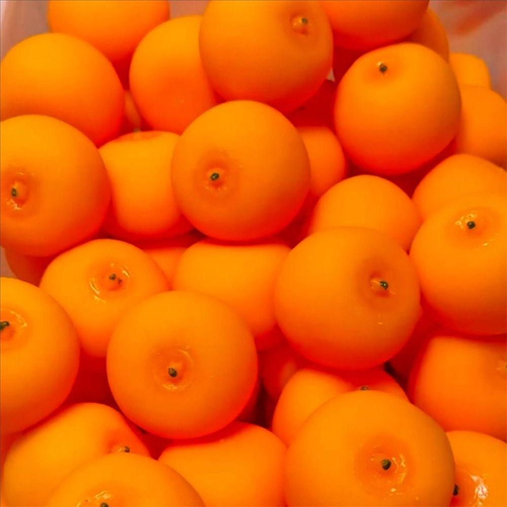 Simulated Orange Stress Relief Toys Moldable Shape Squeeze Ball New Fidget Toys Stress Relief